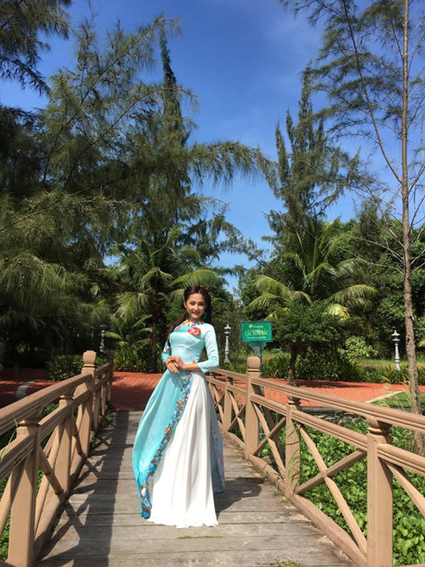 Ngắm vẻ đẹp của quán quân Duyên dáng áo dài TP.HCM 2018 Ngắm vẻ đẹp của quán quân Duyên dáng áo dài TP.HCM 2018